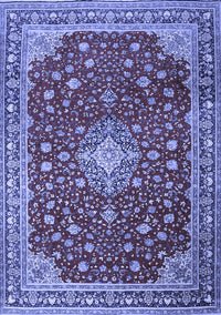 Medallion Blue Traditional Rug, tr1663blu