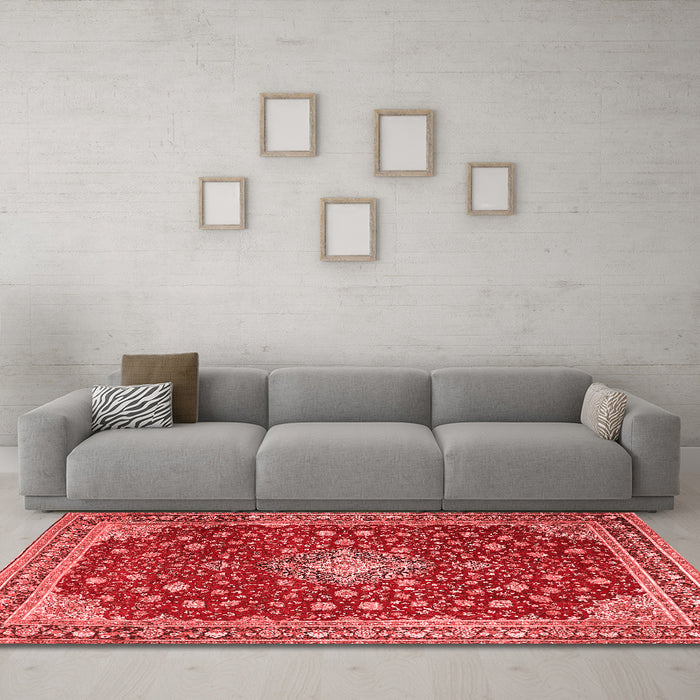 Traditional Red Washable Rugs