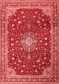 Medallion Red Traditional Rug, tr1663red