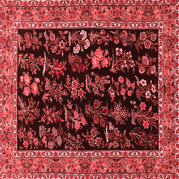 Machine Washable Animal Red Traditional Rug, wshtr1664red