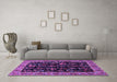 Machine Washable Animal Purple Traditional Area Rugs in a Living Room, wshtr1664pur