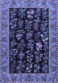 Animal Blue Traditional Rug, tr1664blu