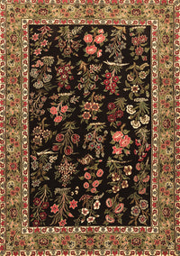 Animal Brown Traditional Rug, tr1664brn