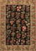 Animal Brown Traditional Rug, tr1664brn