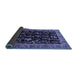 Sideview of Animal Blue Traditional Rug, tr1664blu