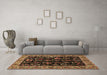 Machine Washable Animal Brown Traditional Rug in a Living Room,, wshtr1664brn