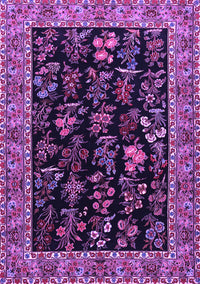 Animal Purple Traditional Rug, tr1664pur