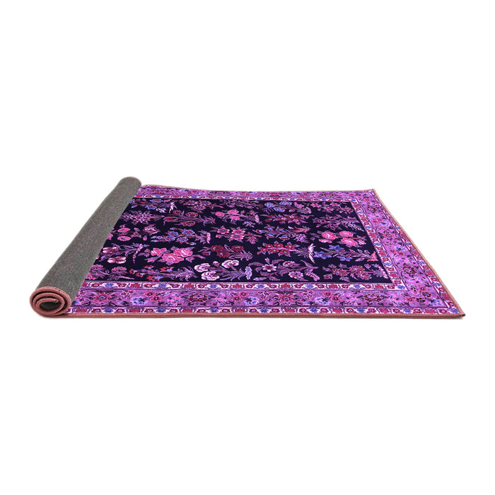 Sideview of Animal Purple Traditional Rug, tr1664pur