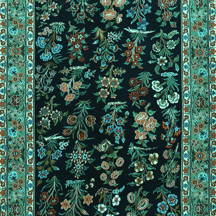Animal Turquoise Traditional Rug, tr1664turq