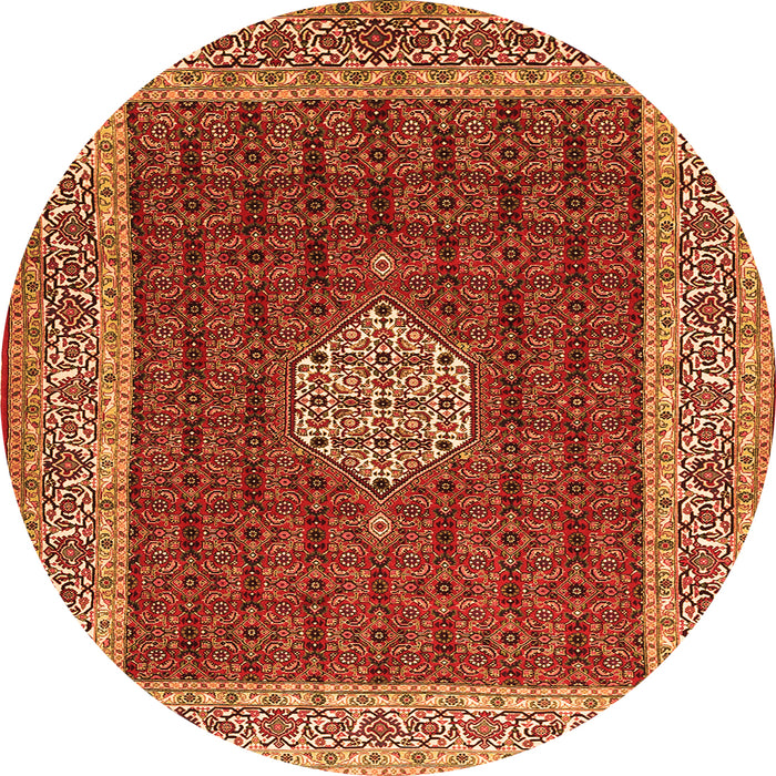 Machine Washable Persian Orange Traditional Area Rugs, wshtr1665org