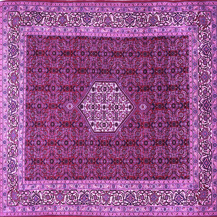 Square Machine Washable Persian Purple Traditional Area Rugs, wshtr1665pur