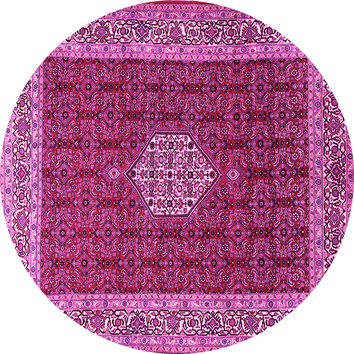 Round Persian Pink Traditional Rug, tr1665pnk