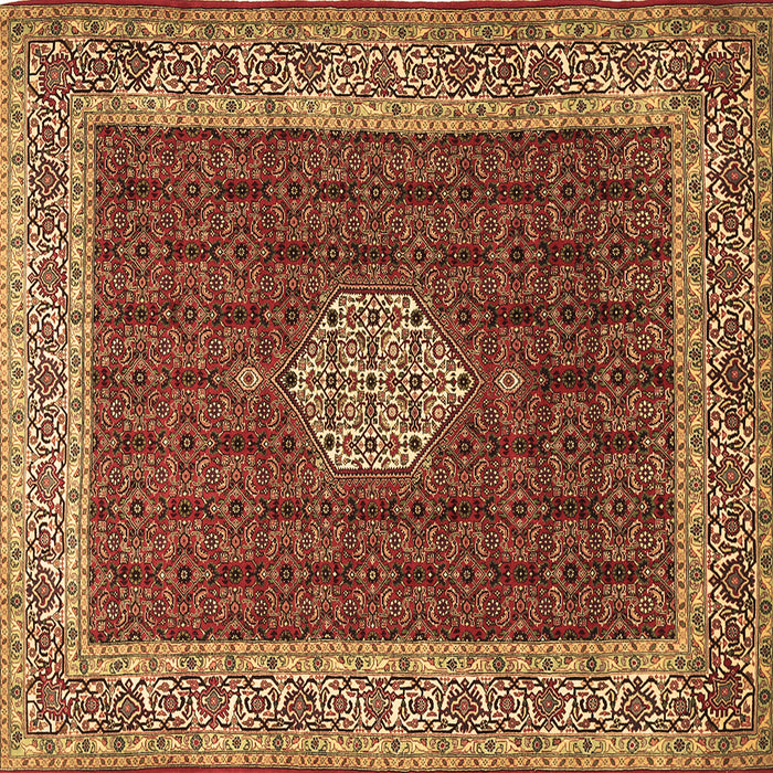 Square Machine Washable Persian Brown Traditional Rug, wshtr1665brn