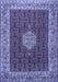 Machine Washable Persian Blue Traditional Rug, wshtr1665blu