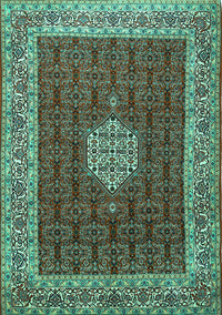 Persian Turquoise Traditional Rug, tr1665turq
