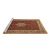 Sideview of Machine Washable Persian Brown Traditional Rug, wshtr1665brn