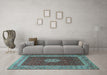 Machine Washable Persian Light Blue Traditional Rug in a Living Room, wshtr1665lblu