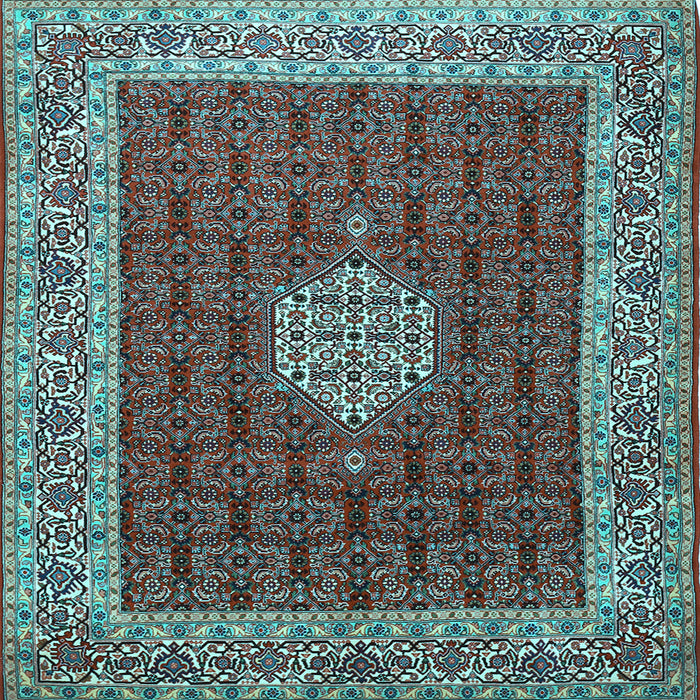Square Persian Light Blue Traditional Rug, tr1665lblu