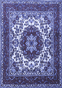 Medallion Blue Traditional Rug, tr1666blu