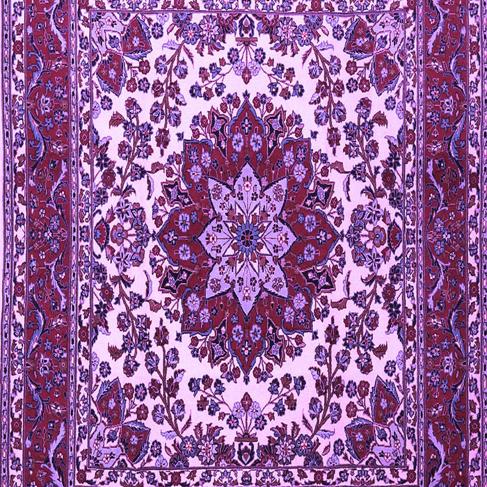Medallion Purple Traditional Rug, tr1666pur