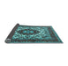 Sideview of Medallion Light Blue Traditional Rug, tr1666lblu