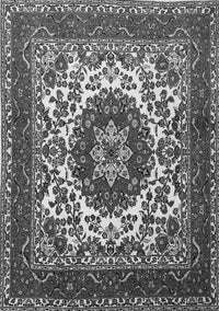 Medallion Gray Traditional Rug, tr1666gry