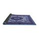 Sideview of Medallion Blue Traditional Rug, tr1666blu