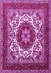 Medallion Pink Traditional Rug, tr1666pnk