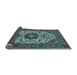 Sideview of Medallion Light Blue Traditional Rug, tr1667lblu