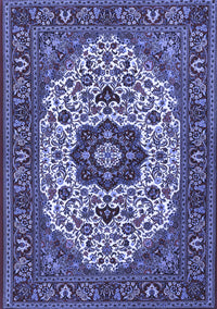 Medallion Blue Traditional Rug, tr1667blu