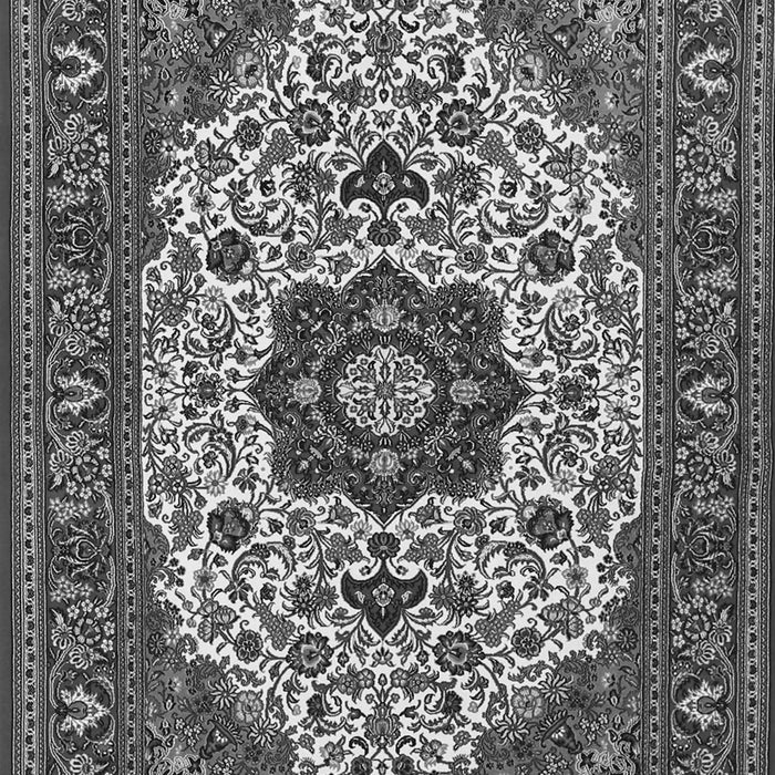 Medallion Gray Traditional Rug, tr1667gry