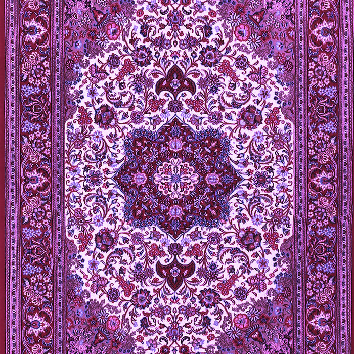 Machine Washable Medallion Purple Traditional Area Rugs, wshtr1667pur