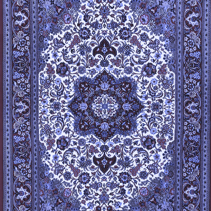 Medallion Blue Traditional Rug, tr1667blu