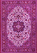 Medallion Pink Traditional Rug, tr1667pnk