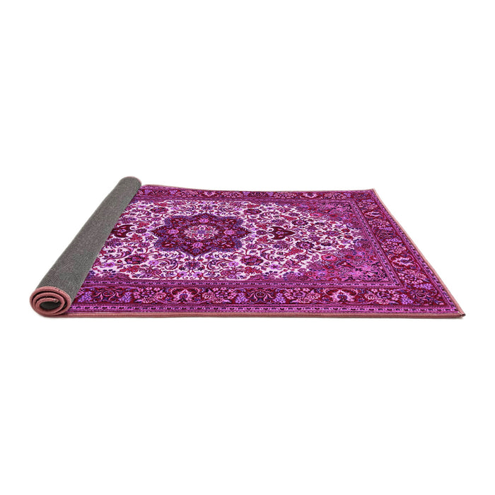 Sideview of Medallion Pink Traditional Rug, tr1667pnk