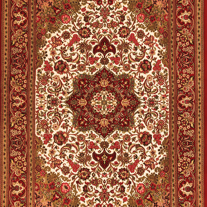 Medallion Orange Traditional Rug, tr1667org