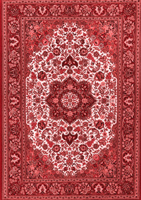 Medallion Red Traditional Rug, tr1667red