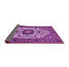 Sideview of Medallion Purple Traditional Rug, tr1667pur