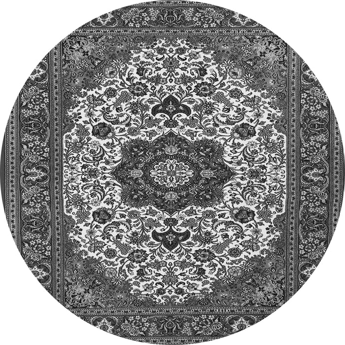 Square Medallion Gray Traditional Rug, tr1667gry