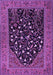 Machine Washable Animal Purple Traditional Area Rugs, wshtr1668pur