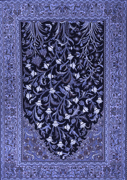 Animal Blue Traditional Rug, tr1668blu