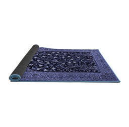 Sideview of Animal Blue Traditional Rug, tr1668blu