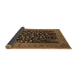 Sideview of Animal Brown Traditional Rug, tr1668brn