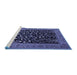 Sideview of Machine Washable Animal Blue Traditional Rug, wshtr1668blu