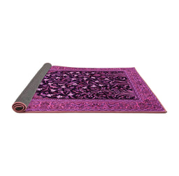 Sideview of Animal Pink Traditional Rug, tr1668pnk