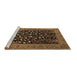 Sideview of Machine Washable Animal Brown Traditional Rug, wshtr1668brn