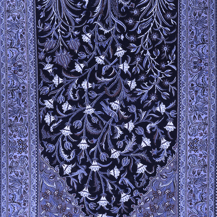 Machine Washable Animal Blue Traditional Rug, wshtr1668blu