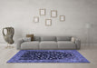 Machine Washable Animal Blue Traditional Rug in a Living Room, wshtr1668blu