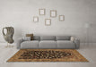 Machine Washable Animal Brown Traditional Rug in a Living Room,, wshtr1668brn