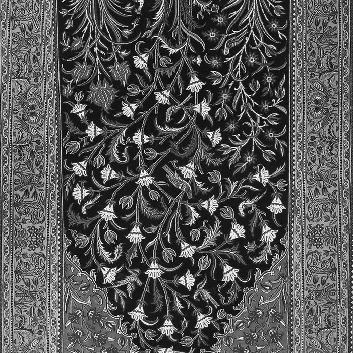 Serging Thickness of Machine Washable Animal Gray Traditional Rug, wshtr1668gry